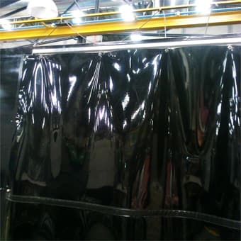 Cortina en Sparkfilm negro