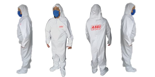 Traje antifluídos